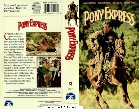 pony express (1953)

 

buffalo bill și wild bill hickok și unesc pentru a stabili un