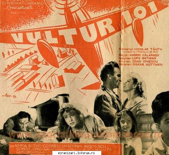 vultur 101 (1957)

 cu elemente de film de aventuri și de pilot care regulile militare