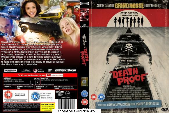 death proof (2007)

 

mike este un fost cascador psihopat de la hollywood a carei unica placere