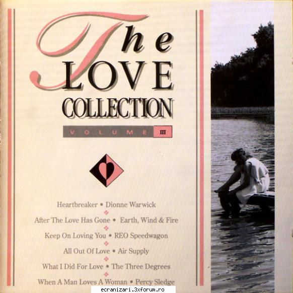 the love collection vol. iii

1. 	dionne warwick - 	champaign - how 'bout 	johnny mathis & deniece