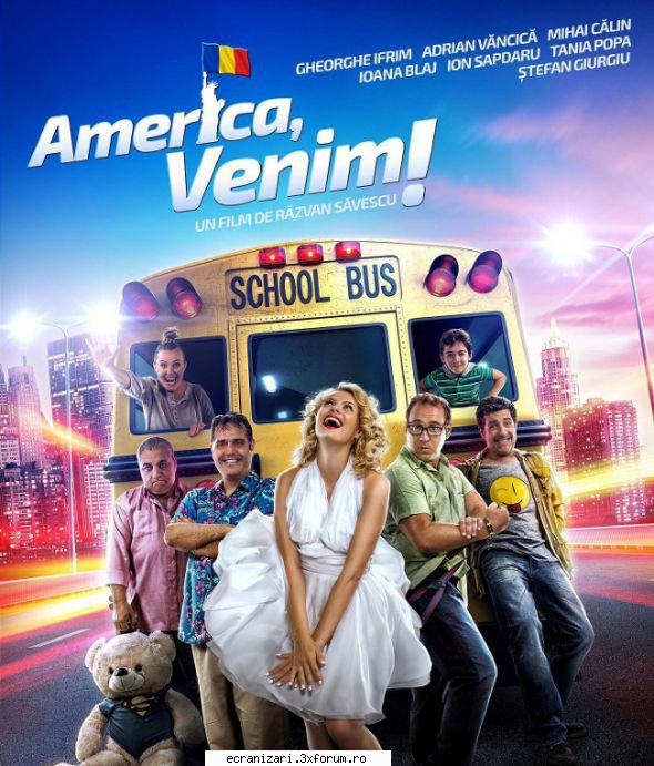 america, venim! (2014)

 tocmai din micul cinci actori, regizorul, un şi ursul său imens