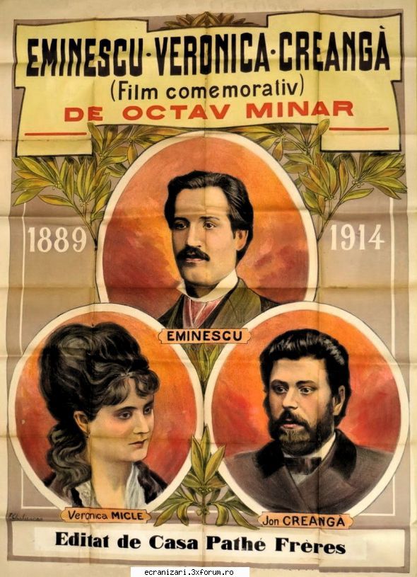 eminescu, veronica, creanga 

primul film documentar rom�nesc despre a fost produs �n 1914 de
