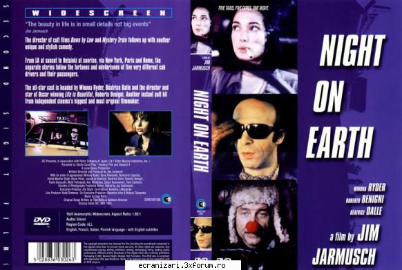 night on earth  (1991)

 

filmul este o de cinci viniete, ce au loc �n noapte �n cinci orașe